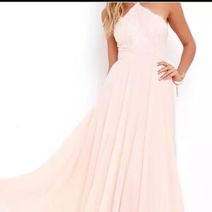 Lulu’s Women’s Large Everlasting Enchantment Triangle Neck Dress